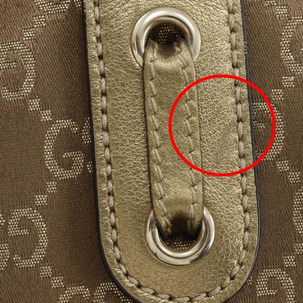 GUCCI Gold Canvas Tote Bag - Picture 15 of 16